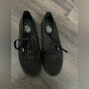 Black Lace Up Vans W 8.5